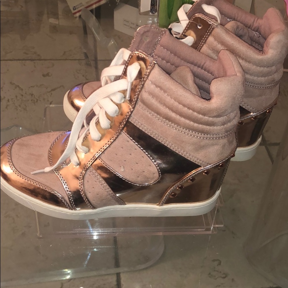 Rock and candy hidden wedge Laceups